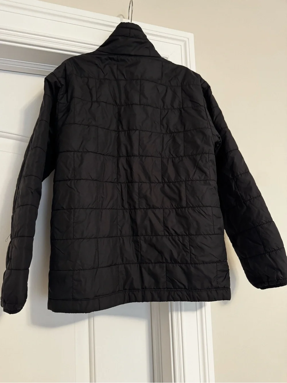 Patagonia Kids' Small Black Nano Puff® Brick Quilt Jacket warm, windproof and wa